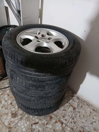 تخم تاير مع ويل كب النترا اصلي نظافه التاير ٨٠ % النوع هانكوك كوري اصل...