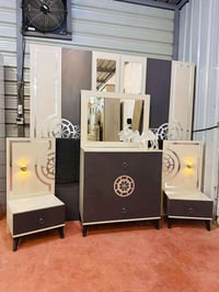 غرفة نوم تركي ٥ قطع بدون دوشك مستعمله نظيفة جدا السعر ٤٨٠ الف   077247...