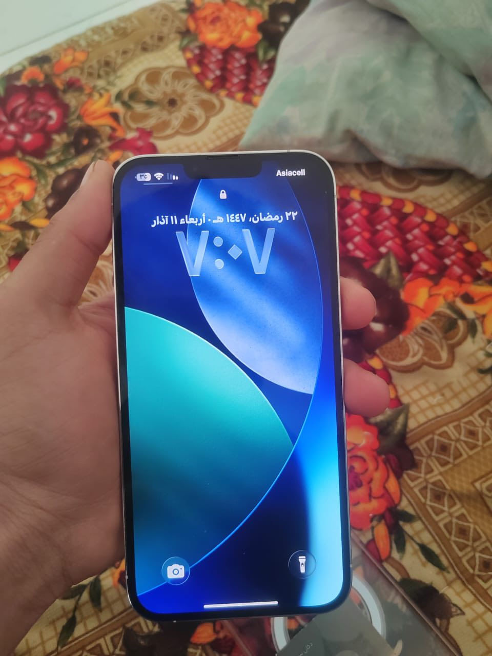 سلام عليكم ايفون 13برو ماكس ممفتوح زلغ مابي الله شاهد ذكره٢٥٦ وبطاريه٨٨ نموذجm مستعجل ***********
