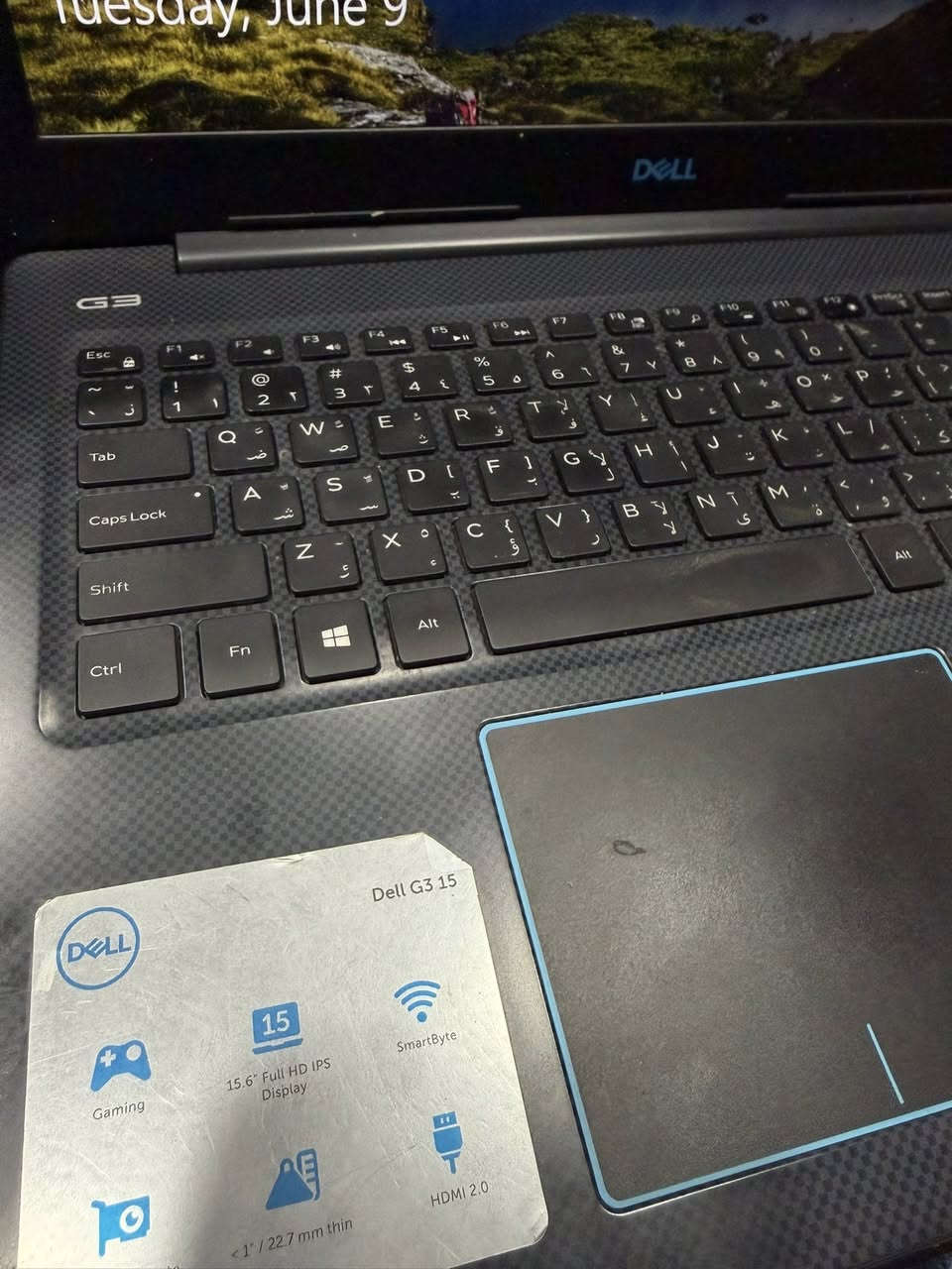 Dell G3 15

Cor I 7 8th الجيل الثامن
Storage 256 mSata SSD Samsung 256 + 1 T HDD
Ram 1*16 ddr4 قابل للتطوير
كارت الشاشة 1050ti Nvidia
 الحاسبة نظيفة ومكفولة من كلشي

الحاسبة الثانية

HP ZBook 15 G5
cor I 7 8th الجيل الثامن
Ram 1*16 ddr4 قابل للتطوير
Storage 512 ssd
كارت الشاشة  Nvidia Quadro p1000 4G

الحاسبة الثالثة

Dell 
Cor I 5 8th 
Screen 13
Ram 1*8 ddr4 
Storage 256 ssd
كارت الشاشة مدمج

لطفا من المحترمين ورجاء اصحاب الأسعار المنخفضة والكسر لا تكسر بالحلال 

رقمي للتواصل واتس أب ***********
