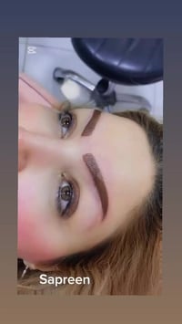 جمال عيون زبونتنه الحلوة ❤️🧿 سوينالها تحويل من تاتو بلوك الى اومبري مق...