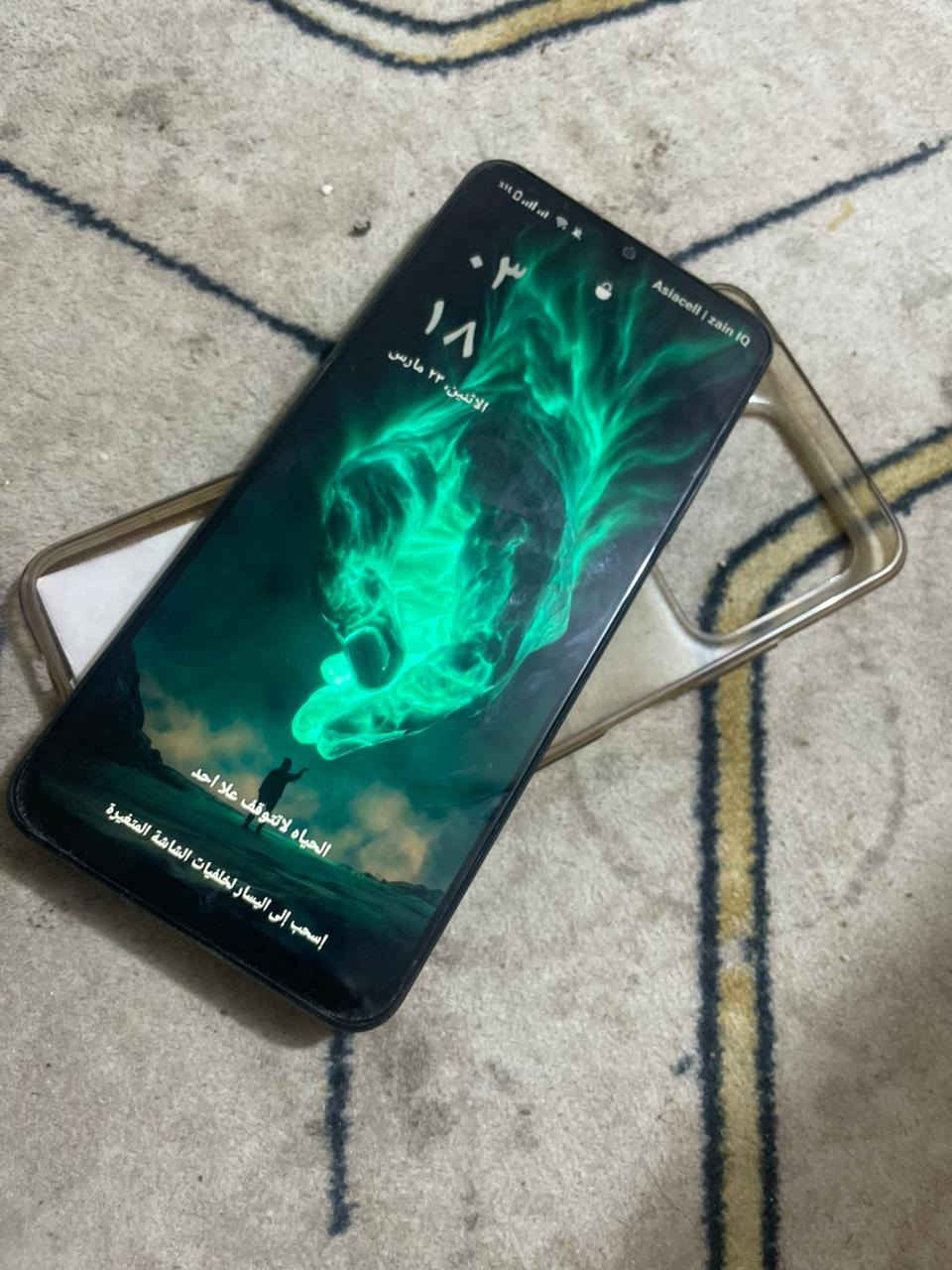 سلام عليكم ريلمي نوت 60x
ذاكره128
بصمتين دبل خط كامل ملحقات 
كفر شاحنه كارتونه للمراوسه بايفون 
مكان نجف كوفه ***********
