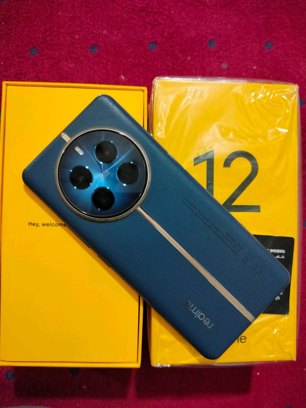 ريلمي 12 برو بلص ذاكره 512 فول وملحقات كامله مكاني بابل ناحية الطليعة  ***********