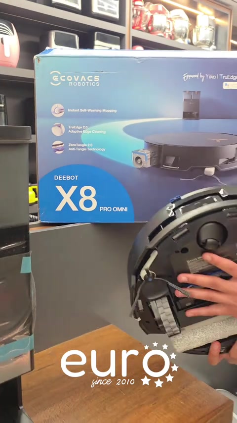 روبوت المكنسة الذكية من براند ECOVACS  مواصفات روبوت X8 OMNI • قوة شفط: 18,000Pa قوية جداً للسجاد والغبار والشعر  • نظام غسل OZMO Roller:  ◦ رول دوّار يغسل نفسه باستمرار أثناء التنظيف ◦ سرعة دوران 200 دورة بالدقيقة  • 16 فتحة ماء لتنظيف الرول ومنع توسخ الممسحة  • تقنية TruEdge 2.0 لتنظيف الحواف والزوايا بدقة عالية  • ZeroTangle 2.0 لمنع تشابك الشعر بالفرشاة  • ملاحة dToF LiDAR + AI مع تفادي عوائق ذكي بالكاميرات والحساسات  • كشف السجاد ورفع الممسحة تلقائياً عن السجاد  • محطة OMNI متعددة الوظائف:  ◦ تفريغ غبار تلقائي ◦ غسل الممسحة بماء حار 75° ◦ تنشيف هوائي حار 63° ◦ تعبئة ماء تلقائية  • سعة خزان الماء النظيف: 4 لتر • سعة خزان الماء الوسخ: 4 لتر  • حجم خزان الغبار داخل الروبوت: 220ml  • البطارية: 6400mAh ◦ تشغيل يصل تقريباً 228–270 دقيقة حسب الوضع  • ارتفاع الروبوت: 9.8cm تقريباً حتى يدخل تحت الأثاث المنخفض  التحكم عن طريق تطبيق + أوامر صوتية الضمان 2 سنة من تاريخ الشراء من شركة بلاد الاخاء مع توفير كل المواد الاحتياطية  متوفرة الان تكدرون تطلبوها اونلاين او زورونا عنواننا بغداد_الأعظمية_شارع عمر بن عبد العزيز   متواجدين طيلة أيام الأسبوع من ساعة 12 ظهراً الى 12 ليلاً ما عدا يوم الجمعة من ساعة 4 عصراً الى 12ليلاً للاستفسار يرجى مراسلة البيج او الاتصال على الارقام    *********** / مركز المبيعات  *********** / خدمة الزبائن  #عبدالله_يورو 
