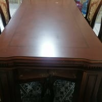 ميز طعام زان • شاشة كار بلاي • ميز باترينة المنيوم