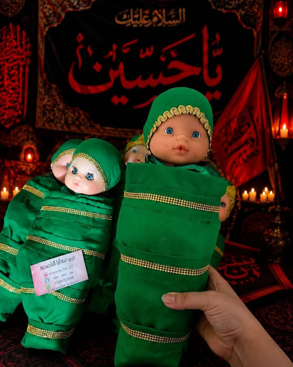مجسم عبداللة الرضيع علية السلام 
حسب لطلب الزبون
للحجز مراسلة الخاص  خدمة توصيل او مراسلة وات ساب***********
