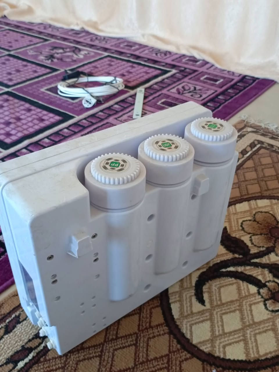 السلام عليكم
للبيع
 تصفيه ماء هذا الموديل فلاتر مخفيه للحمايه من الاتربه سهله بتبديل الفلاتر والتنصيب 7مراحل درجه اولى استخدام قليل جديده مع جميع ملحقاتها .للاستفسار مراسلة الصفحه


**إذا كنت صاحب هذا الإعلان وتريد حذفه لأي سبب، رجاءا أرسل رسالة إلى الدعم الفني**