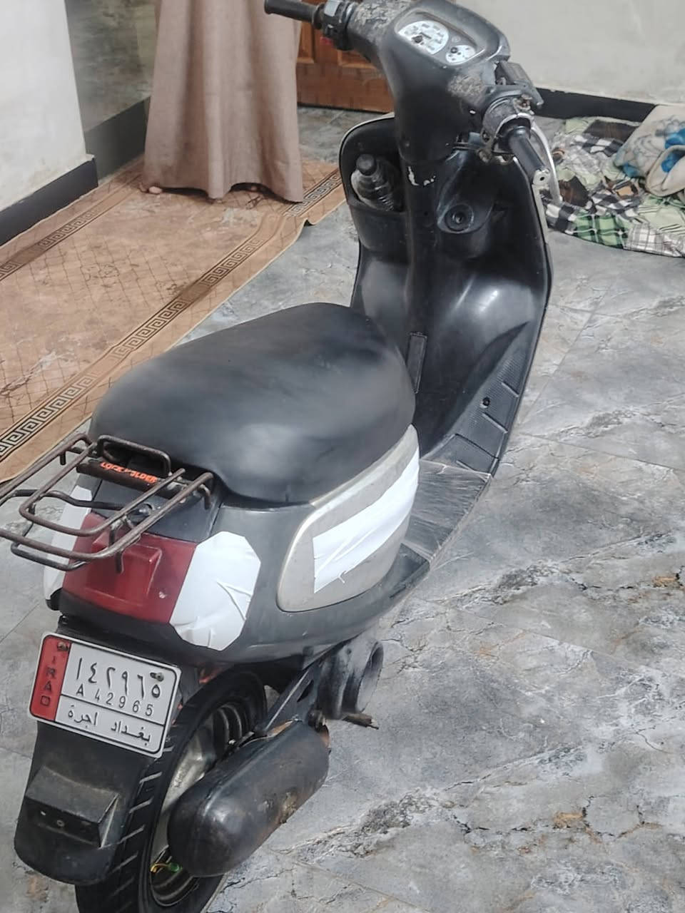 السلام علیکم دراجه🛵 للبيع ٦٠ قرده دراجه خير من الله نقص فقط باتري شلعه ومعدل شك✈️ الكاع لايت بك لايت اشاير كله شغال تايرات زوج جدد دبلات جدد مكينه ناعمه شرط شحن السعر ١٦٠ وبيها مجال شي بسيط العنوان بغداد حي العامل الاتصال على الرقم ***********

