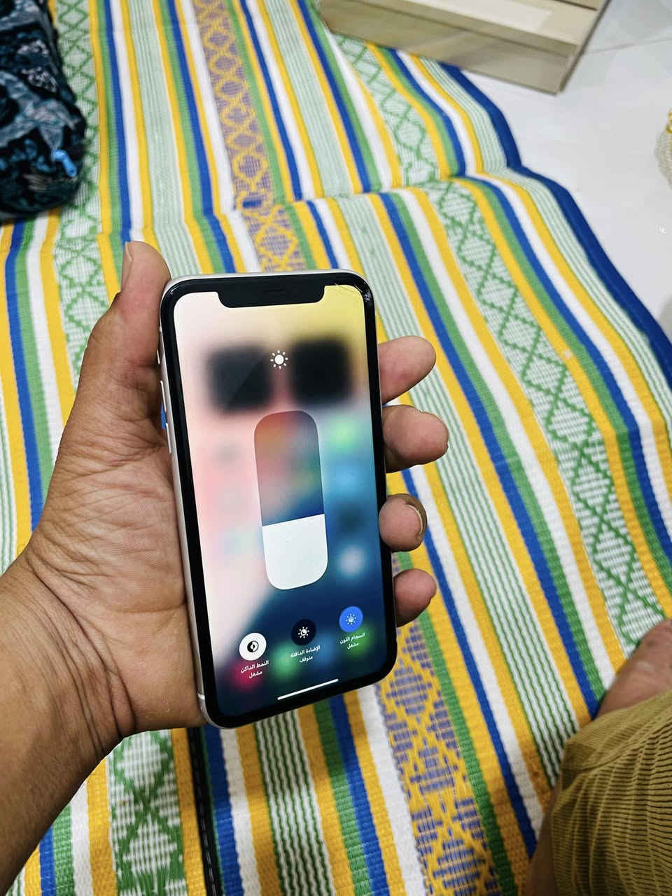 ايفون 11 عادي ذكره 128 نموذجm جهاز جديد 
وتر وتر بروف ما مفتوح ومكفول وعل فحص نضيف
كله شغال خط كامرات فيس ايدي كله شغال بطاريه76
السعر 200 وبيه مجال مكان نجف كوفه ***********
