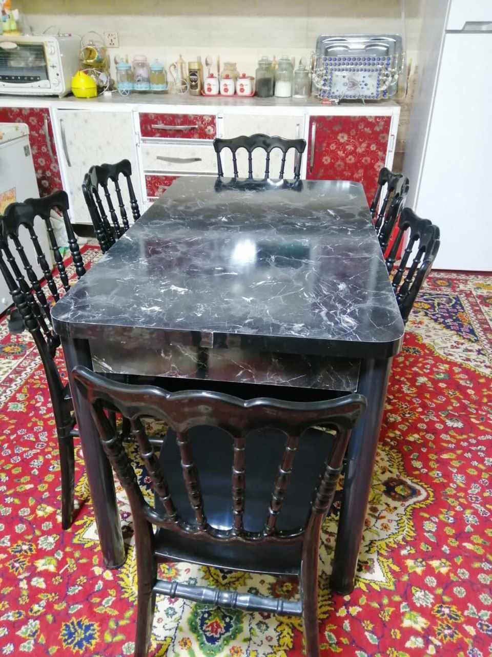 ميز طعام و 6 كراسي

 السعر 165 الف 
 

ميز طعام و4  كراسي

 السعر 140 الف

سطح خشب ارجل حديد
كراسي عظم عاج

قياس 

120*70 سم 
توصيل داخل بغداد مجاني 
اطراف 10
محافظات 25 بغداد, العراق


**إذا كنت صاحب هذا الإعلان وتريد حذفه لأي سبب، رجاءا أرسل رسالة إلى الدعم الفني**