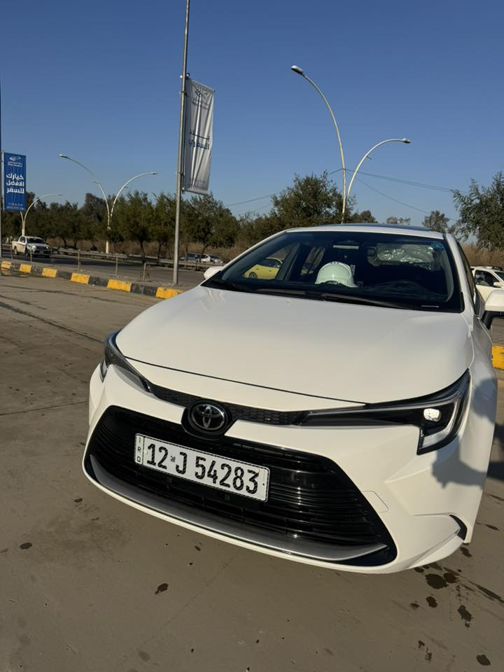 السلام وعليكم
كورلا 2025 
ماشي ١٠ الاف 
كفاله من ضرر من صبغ 
شرط التحويل 
مكان الشياره موصل 
للاستفسار 
***********
***********
