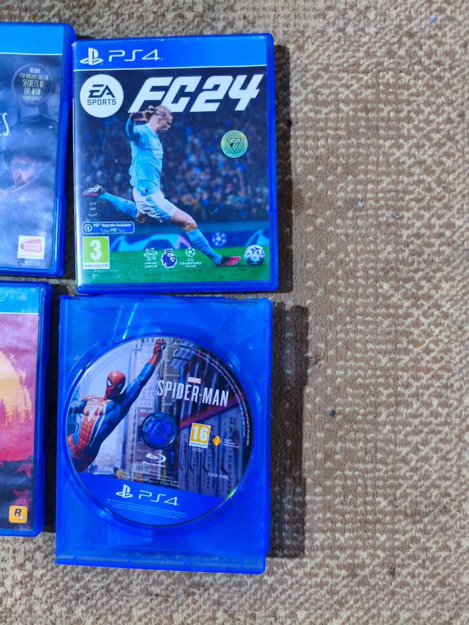 بلي 4 ذاكره 500. برغي ما مفتوح بي جهاز كامل مابي اي نقص
معه 10 اقراص مثل ما أموضح في الصوره.
معه 2 جويستك يدعمن الجيرسكوب اصليات.
سعر 350 وبي مجال قليل. شلع
رقم الهاتف : ***********
المكان بغداد الحريه يوجد خدمه توصيل لجميع المحافضات.
