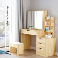 ميز مرايا • خشبي ثقيل • ابيض