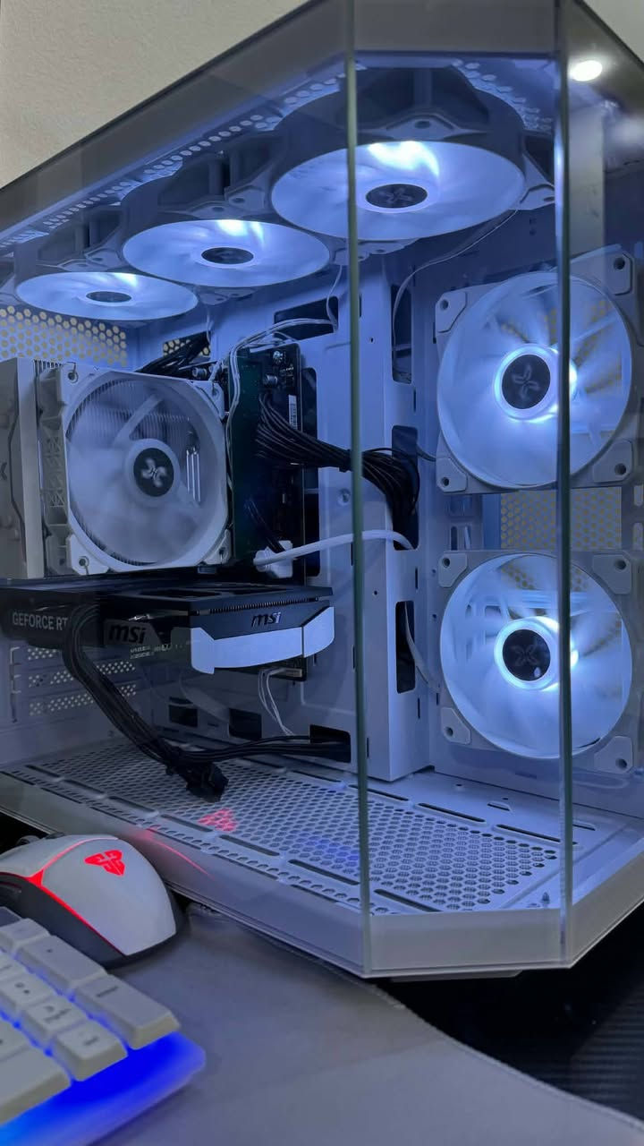 للبيع السعر مليون و 550 استخدام شهر واحد فقط
*XIGMATEK CASE cubi M Arctic white 

*Gigabyte H610M K DDR4 1.0 motherboard intel H610 express LGA 1700

*Intel core i5-14400F 

*XIGMATEK AIR Killer pro Arctic white 

*TwinMos PC4-25600U 16GB DDR4 3200MHZ /U-DIMM Desktop 

*Hard disk 512GB ssd m.2 nvme + 2T SSD lexar

*MSI GeForce RTX 5060ti ventus 2X OC plus
Graphics card, 8GB GDDR7 128-bit 

*XIGMATEK Odin II 600W black AC 230V , DF APFC , black Cable , 80plus ,120mm fan ,UK power cord , color box EN45622
مكاني الموصل و متوفر توصيل


**إذا كنت صاحب هذا الإعلان وتريد حذفه لأي سبب، رجاءا أرسل رسالة إلى الدعم الفني**