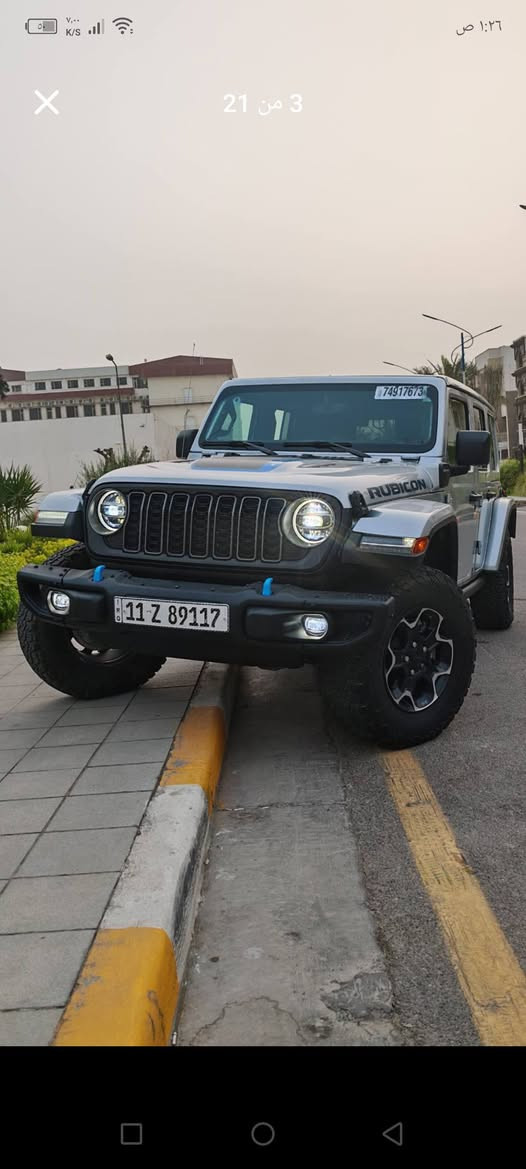 وارد امريكي
أعلى فئة بالرنجلر جناية الرنجلر يعرفون هاي الفئة

 Jeep Wrangler 
 Unlimited Rubicon 4Xe 2022 Silver 2.0L 4 vin:

رقم الشاصي
 1C4JJXR62NW259210

حجم المكينه : 2000 تيربو بنزين + هايبرد + هجين شحن منزلي
المسافه المقطوعه : 14 الف ميل       
                       الضرر : موضح بالصور صبغ جاملخ امامي  وخلفي 
                   الايرباك : دركه فقط 

#المواصفات 
1.قماره تتفصخ اصير كشف
2.بصمه 
3.لوكير
4.كشافات 
6.شحن خارجي
7.هيتر بالاستيرن 
8. شاشه
9.هيترات بالكشنات
10.تشغيل عن بعد
11.كشنات جلد 
12هيترات بالكشنات
 

🟩 السعر  _ مناسب 310 ورقة بيهة مجال 

رقم بغداد تحويل باي مكان
  
تفاصيل اكثر هذا رقمي ***********

مكاني بغداد العبيدي شهداء الثانية
