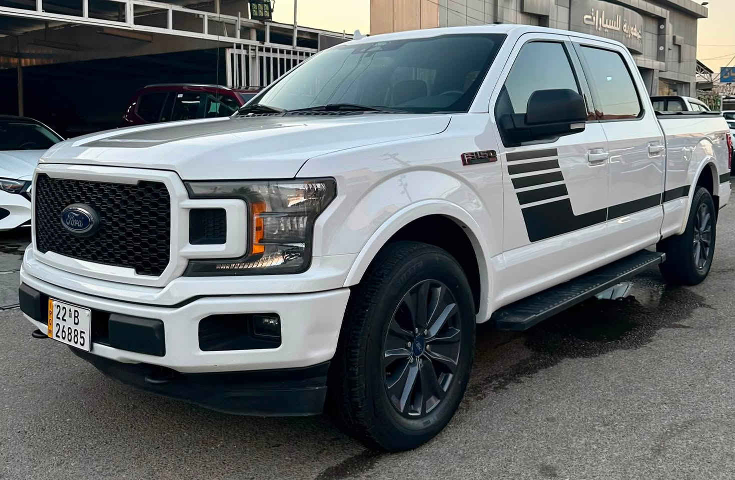 فورد F150
SPORT 4x4
موديل : 2018
وارد الامريكي كلين تايتل من دعاميه للدعاميه
سياره جديده و مابيها اي نقص گير مكينه كهربائيات صدر كله جديد
مكينه : 5.0L . V8
ااسعر 220$
العنوان : بغداد 
للأستفسار : ***********
