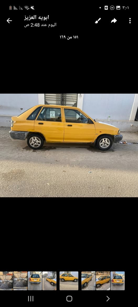 سلام عليكم سايبه للبيع مديل ٢٠١١ سياره مكفوله من ضربه القويه شواصي كفاله تبريد شغال مكينه وكير كفاله قبل ٣ أشهر شادهن مال برايد ويل كب رقم بغداد مداور راعيه يمي  سياره ربع مذب عليه جاهزه كبل للشارع عوزه فقط بك لايت  سعر 18 وبيه مجال مكان نجف     رقم ***********
