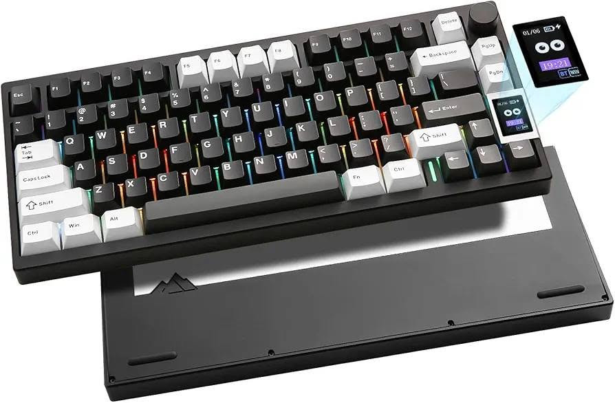 متوفر كيبورد yunzii al 80 بلونين الاسود والابيض

هيكل CNC ألمنيوم كامل
Layout 75% (حجم متوسط بدون Numpad)
شاشة LCD + نوب للتحكم بالصوت
Hot Swap تبدل السويتشات بسهولة
Gasket Mount لصوت أنعم
Tri-Mode:
USB-C
2.4G دنكل
Bluetooth
بطارية 6000mAh
يدعم QMK/VIA للبرمجة الكاملة �
YUNZII KEYBOARD +١
شنو المميز بي؟
خامة قوية وثقيل ويحسسك بريميوم
الصوت جاهز حلو من المصنع بدون مودات كثيرة
RGB قوي مع شاشة GIF
مناسب للـGaming والشغل بنفس الوقت
Polling Rate 1000Hz فزين للألعاب أيضًا


**إذا كنت صاحب هذا الإعلان وتريد حذفه لأي سبب، رجاءا أرسل رسالة إلى الدعم الفني**