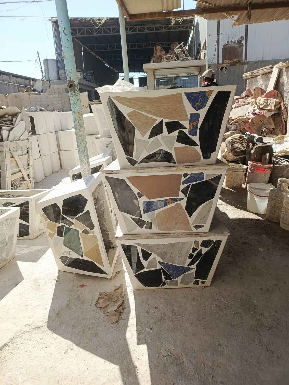 معمل كاشي اوتماتيك بغداد المرمر البايات الكرانيت البورسلين يوجد توصيل جميع المحافظات  السنا الوحيدين الكننا الفضل ***********تصال أو ستاب ❤️❤️
