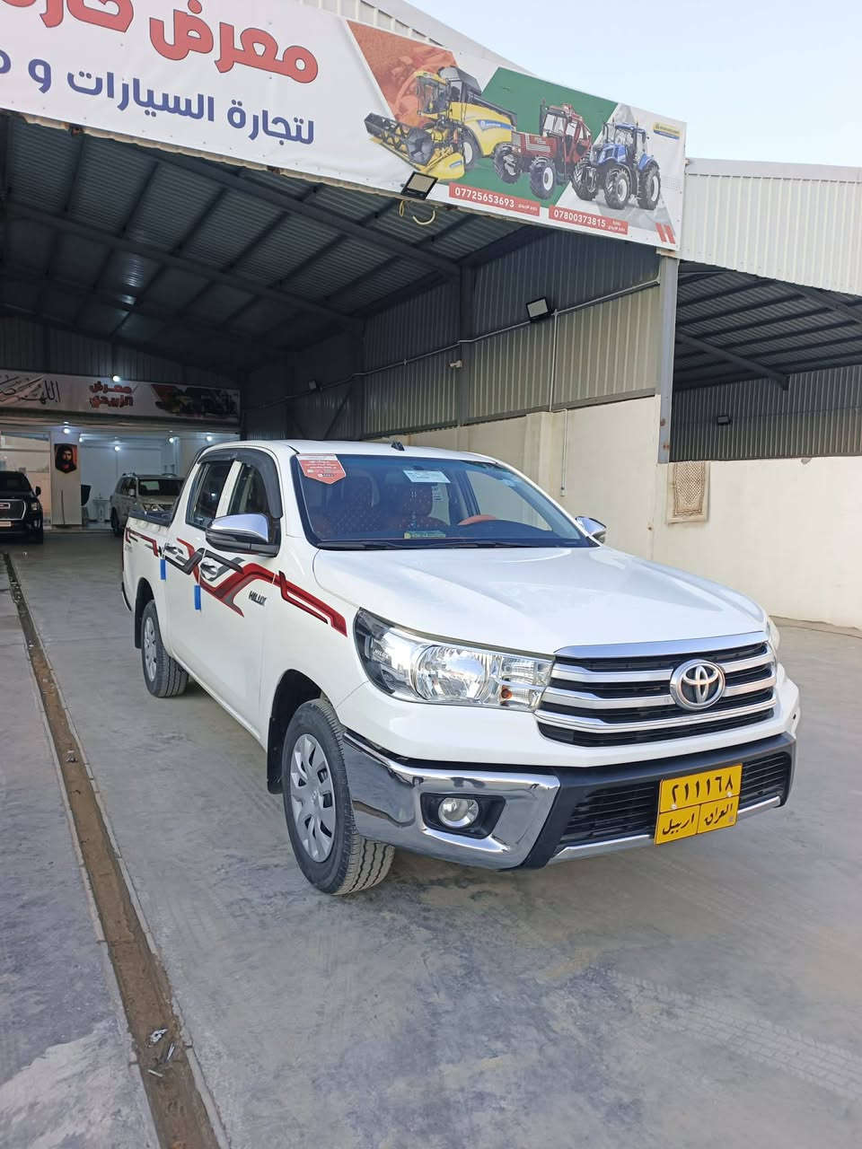 للبيع بيكب تويوتا هايلوكس
الموديل: 21
كير عادي
عدد الكيلومترات:100الف
اللون:ابيض
الدفع: ثنائي / 
الحالة: ممتازة / جيدة جدًا
الفحص: ممتاز

مكيف شغال
محرك وقير على الشرط
شاصي سليم
استخدام شخصي 

الموقع: واسط الزبيديه 
للتواصل:
‏‪0784 976 4677‬‏
