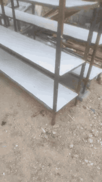 رفوف محل للبيع طول 3 متر وارتفاع 2 متر عرض الرف 40  السعر 250 الف 0780...