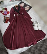 فستان العيد • ستان تركي • مقاسات ٣٨-٤٨