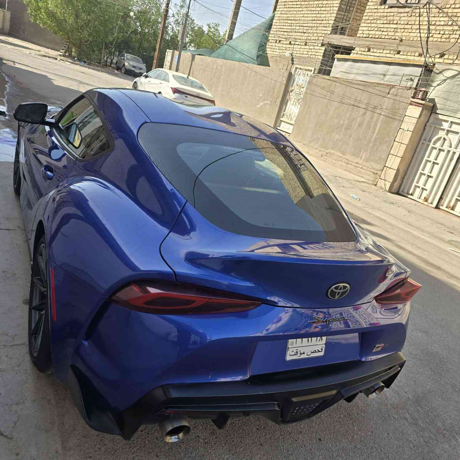 🚗 للبيع 

Toyota Supra 2023

تويوتا سوبرا 2023

 🌍 المدينة –   بغداد  

  🛣️  المسافة المقطوعة      - 10 الف ميل  

------------------------------------------------------------ 
✅ المواصفات:  
تويوتا سوبرا 2023 – رياضية فخمة وعصرية 
لكل عشاق الأداء العالي والتصميم الجريء… TOYOTA SUPRA 2023 
________________________________________
🔧 المواصفات التقنية: GR معروفه
• الموديل: 2023
• المسافة المقطوعة: 10,000ميل فقط
• المحرك: 6 سلندر تيربو – 3.0Lاقتصادي وقوي 💪
• ناقل حركة: أوتوماتيك بـ 8 سرعات مع شيفتات ستيرن 🕹️
2 مقاعد وجلد داخل لون اسود 
• نظام الدفع: خلفي (RWD) يعطيك متعة قيادة حقيقية
• العجلات: جنط قياس 19 تو سايز– تصميم رياضي
🎮 الراحة والتكنولوجيا:
• شاشة وسطية لمس كبيرة مع نظام معلومات وترفيه حديث
• بلوتوث – USB – Apple 
• كشنات رياضية مريحة
• بصمة تشغيل
• تحكم ستيرن متعدد الوظائف
• نظام صوت عالي الجودة
• كاميرا خلفية
• وضعيات قيادة متعددة (Sport – Comfort – Normal)
• نظام توزيع الكبح الإلكتروني
• نظام ثبات إلكتروني
• وسائد هوائية كاملة
للاستفسار اكثر واتساب على الرقم التالي 
***********

💰 السعر:       35000$ بغداد, العراق
