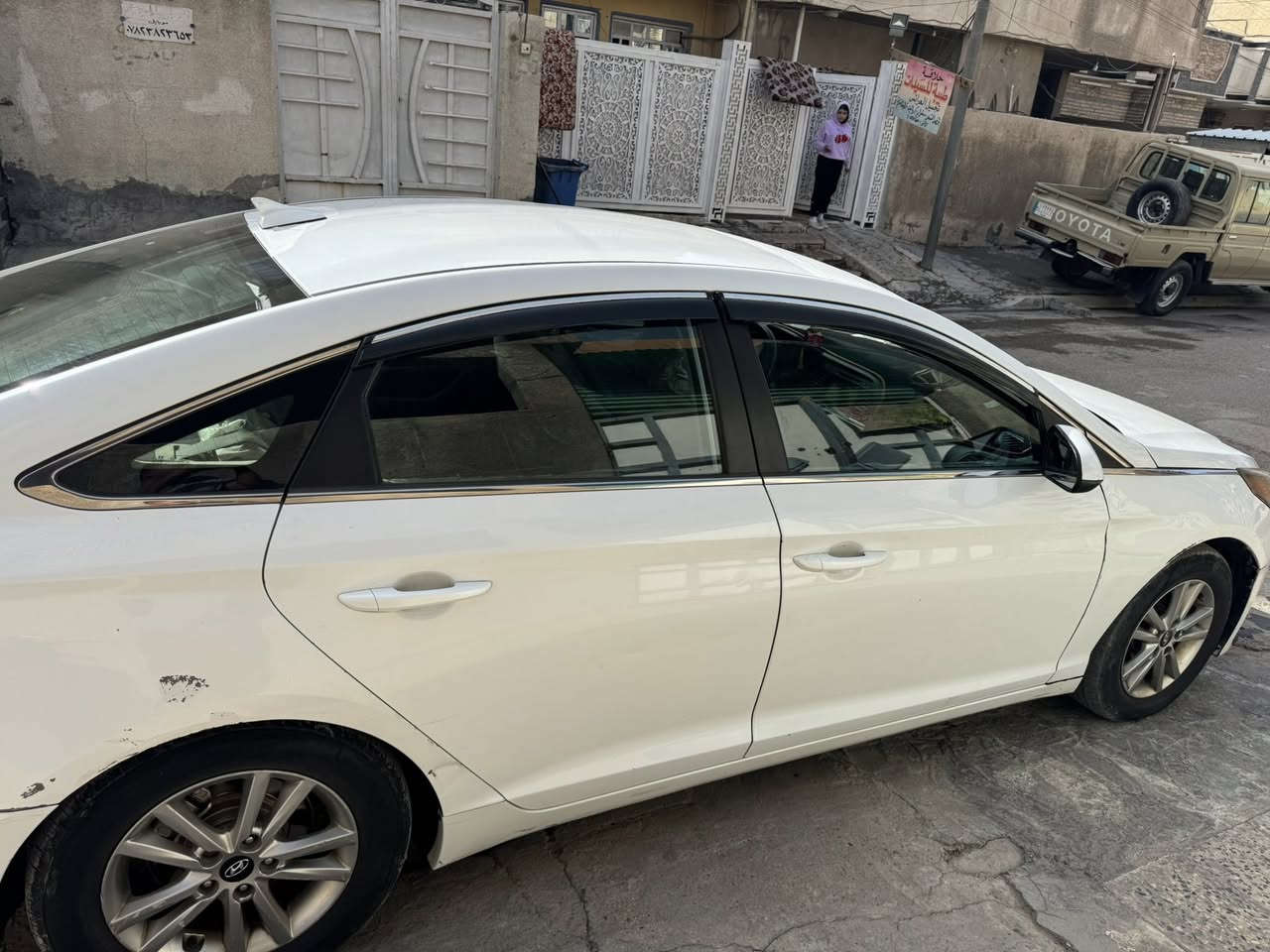 السلام عليكم سوناتة 2017 اربيل بأسمي حادث السياره مثل ما موضح بالصورة السعر 115وبيها مجال للشراي بكان السيارة بغداد رقم ***********
