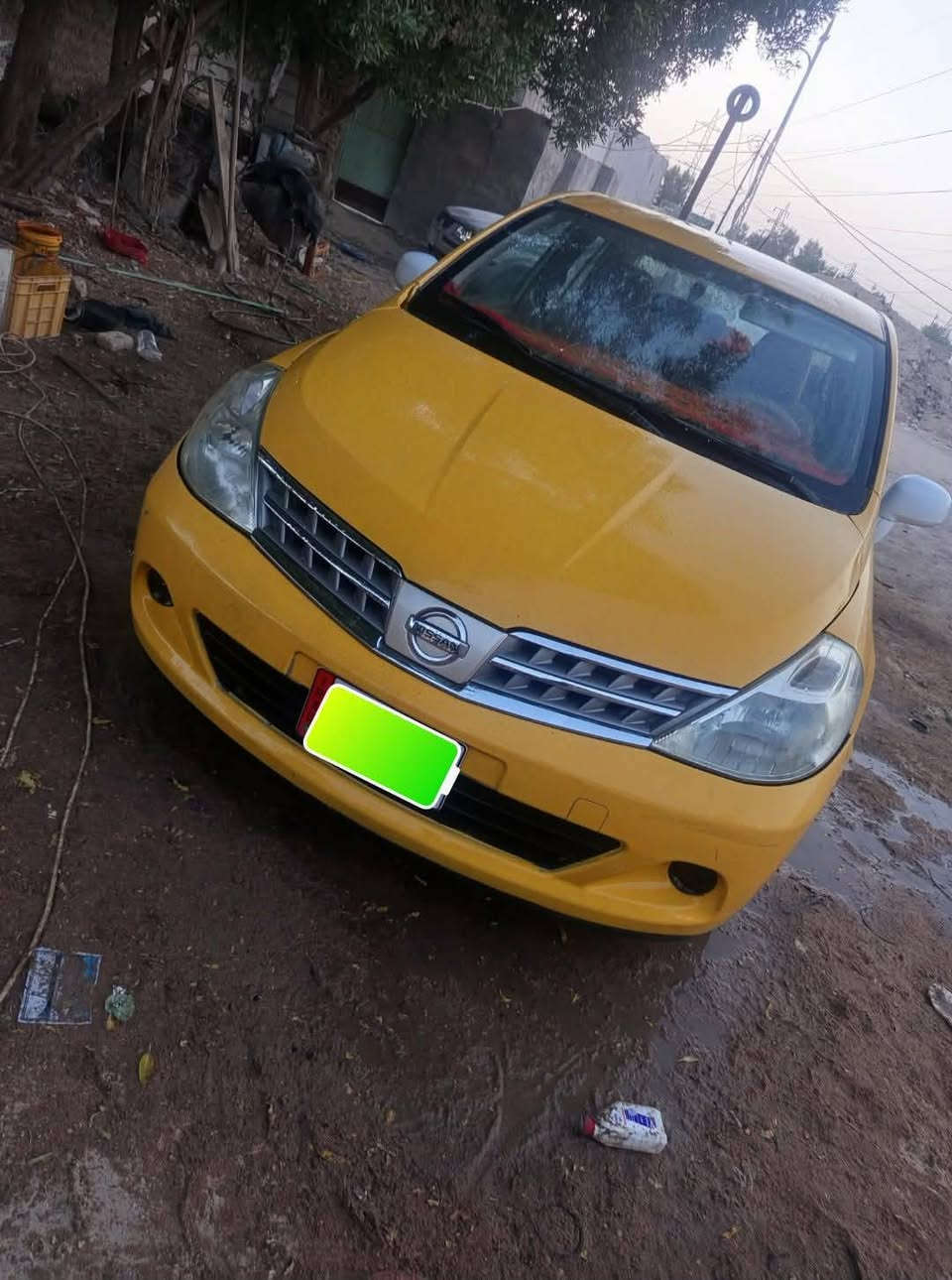 نيسان تيدا ياباني مديل9سياره جاهزه ماعايزه شي للبيع  مداور ثاني يوم مصفره هيه وغرامات سنويه27رقم مشروع وطني مالك يمي مكانه نجف شراي يتصل *********** سعره42مجال بصيط
