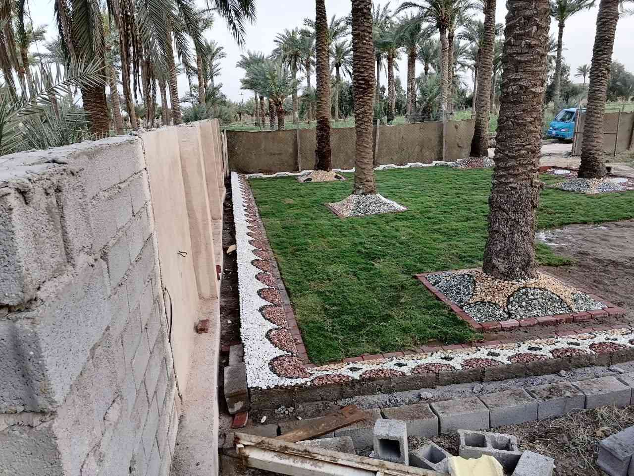 يوم  وثاني يوم ....
تستلم حديقتك جاهزه من كل النواحي مهما كان مساحتها
ثيل درجه اولى هندي
لاين مع اجمل النقشات الاسلاميه 
ورد الوان زاهيه اشجار وشتلات حسب الطلب
للتواصل   ***********
