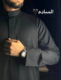 دشداشه رجالي • اسود • قطن اصلي