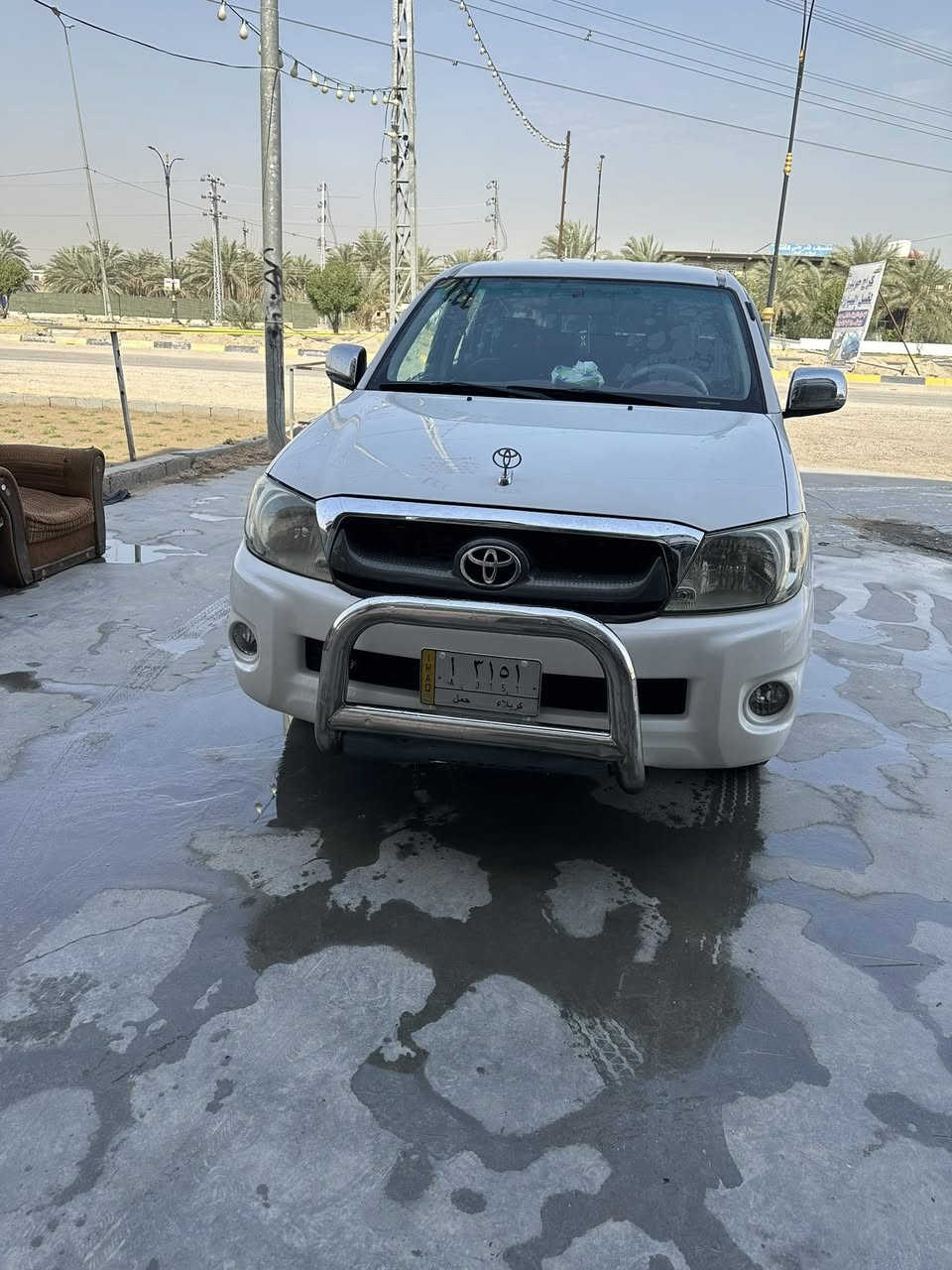 سلام عليكم ورحمة بيكم 2006 كفاله جديده. عدا البنيد صبغ بدون ضرر
كير مكينه حداده تخم تاير تبريد ثلج جاهزه اي نقص مابيه.  مكانها.  كربلاء. *********** 
130 بيه مجال.
