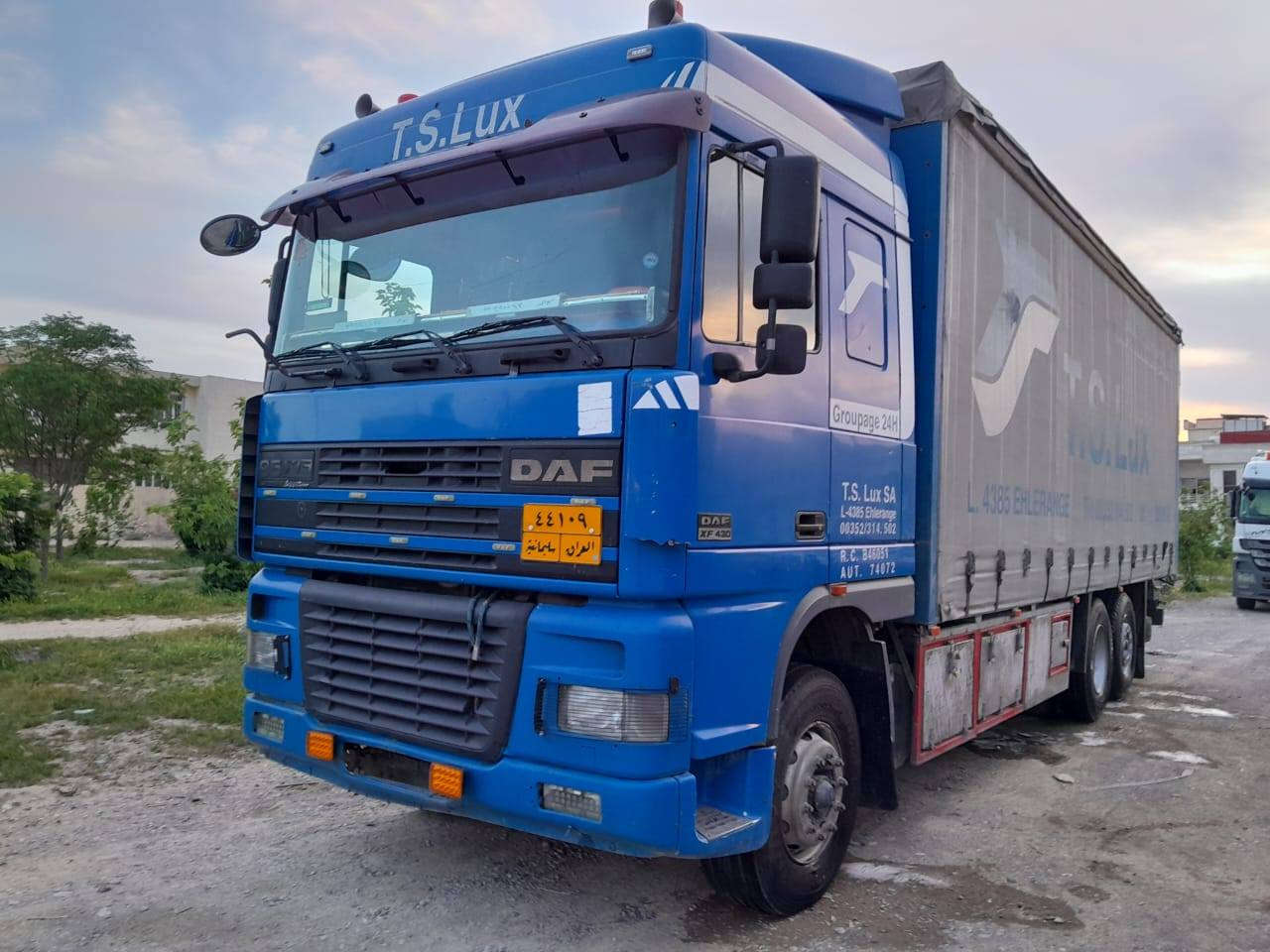 سلام عليكم
داف XF95. حجم 430 موديل 2001 گير ومكينة واكسل  وشاصي كفالة بشرط مكينة بم ونوزل گير 4×4 حصيرة مواصفات دولة سنوية ل2027 باسمنا رقم سليمانية شرط التحويل بدي طول 8.35 متر سيارة جاهزة وشغالة  السعر 160 ورقة وبيها مجال للشراي السيارة موجودة في اربيل 

رقم الهاتف 

***********

***********
