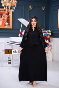 دشداشة • كشمير اسود • مقاسات L-3XL