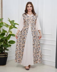 دشداشة نسائي • كشمير مشجر • مقاسات 2XL-5XL