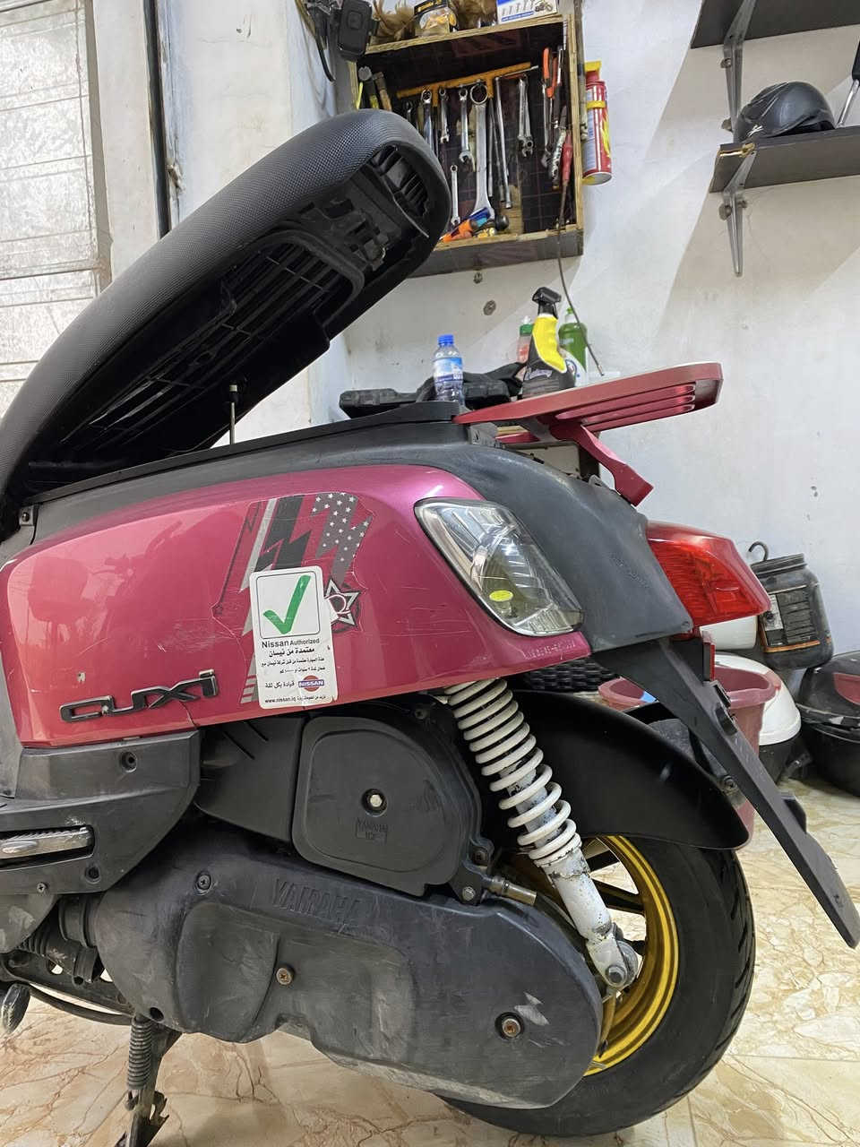 سلام عليكم
دراجه بوليس مسطره بيها ويل نجمه ودبلات وقطره وقبق فلاوين وبيها بعد تزويد 
سعر الدراجه واحد و١٥٠ وبيها مجال قليل 
العنوان ديالى بعقوبه 
للاستفسار 

‭٠٧٧٦ ٦٤٠ ١٧٧٥‬
