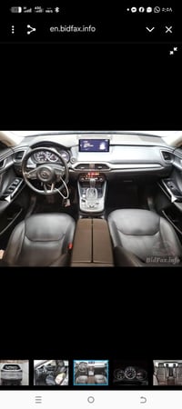 مازدا cx9  موديل 2023 قطعة وحده صبغ السياره مرقم اربيل سلايت وكشن هيتر...