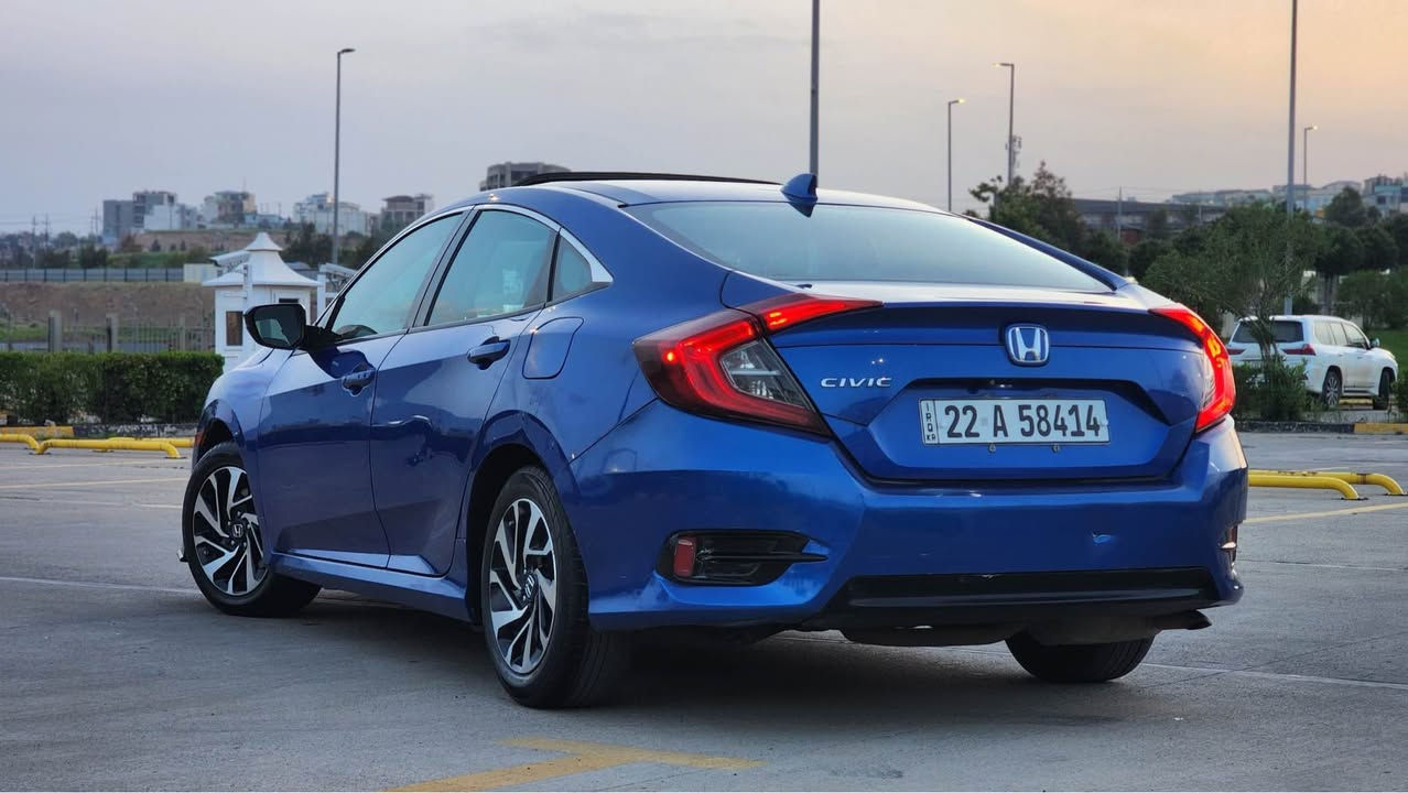Honda civic 2017
هۆندا سیڤیک ٢٠١٧
بەسمە
شغال 
تەحدید سرعة
سوكان ڤۆلیوم
برێک بەسمە
سێ مۆدی لێخوڕین (نۆڕماڵ، سپۆرت، ئیکۆ)
ئۆتۆ هۆڵد
 سڵاید
دوو کامێرا 
مەکینە ٢.٠ بێ تۆربۆ
گێر ئۆتۆماتیک
سەنەوی و ژینگە و ڕێگاوبان ی تا 2028 تازەیە 
بە شەرتی تەحویل 
یەک چەمەلەغی بۆیاخە 
نرخ :104 قفڵ 
شوێن : سلێمانی
‏*********** السليمانية, العراق
