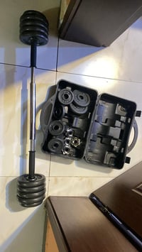 اوزان ٣٠كيلو • دمبلز وبار • درع تايكوندو جديد