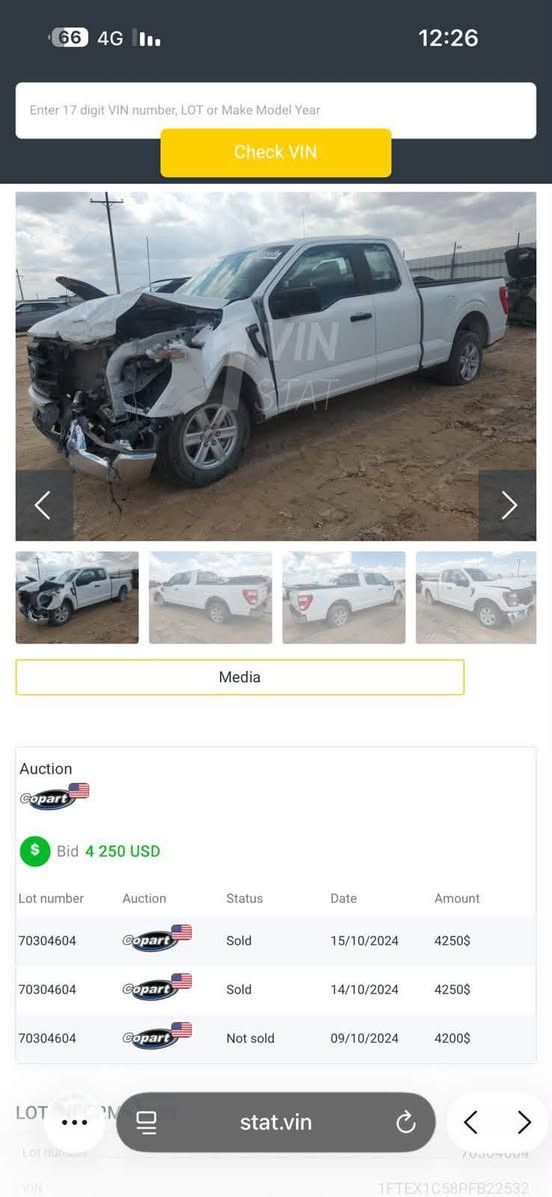 السلام عليكم
فورد F150

موديل 2023

قماره وربع

محرك 8 سلندر حجم 5000 تنفس طبيعي بيع او مراوس حسب الرغبه

بيها فقط قطعتين جاملغ وبنيد بدون دواخل بدون شاصي وموضح كلشي بل منشور

مكاني بغداد

*********** موجود واتساب

