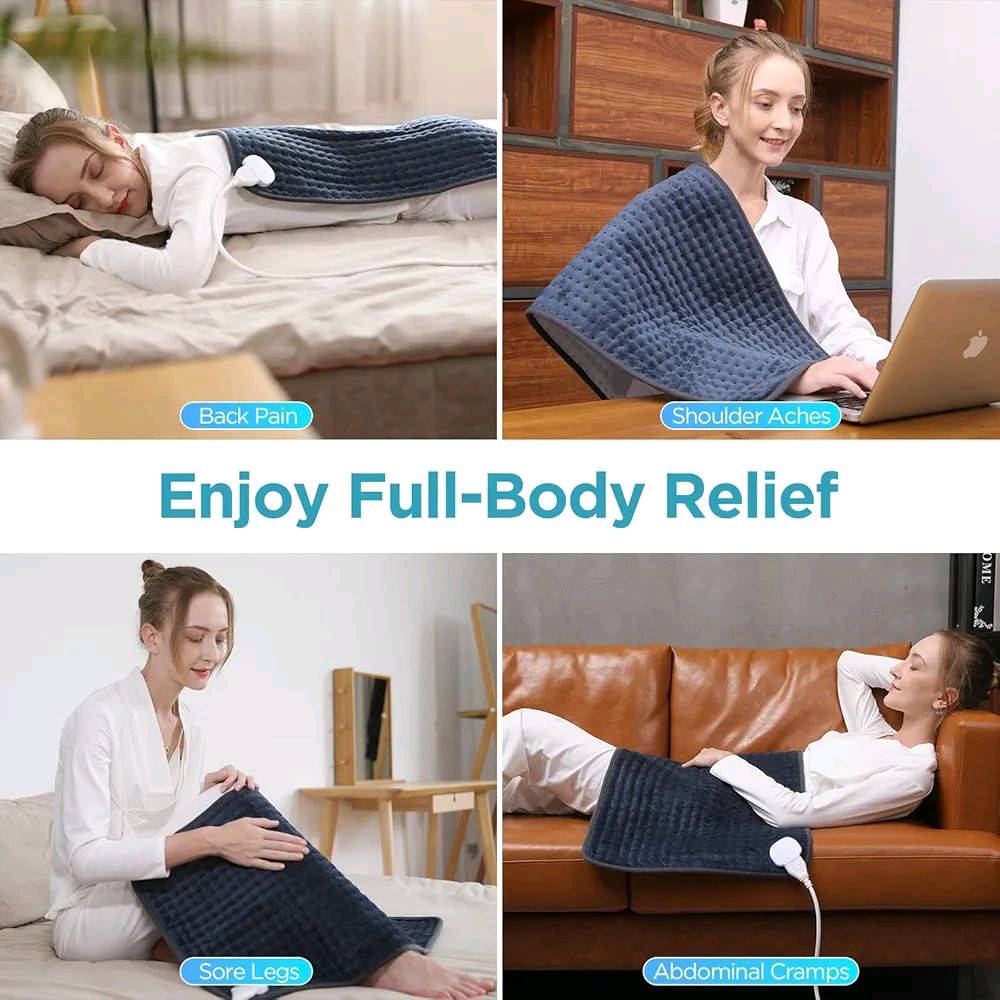 وسادة تدفئة لتخفيف الام الظهر، وسائد تدفئة كهربائية اوكي XXX-Large لتشنجات الرقبة والكتفين، وسادة حرارية بحجم كينغ مع علاج رطب وجاف، 6 مستويات حرارة ايقاف تلقائي، قابلة للغسل في الغسالة، 33 انش × 17

35 الف 