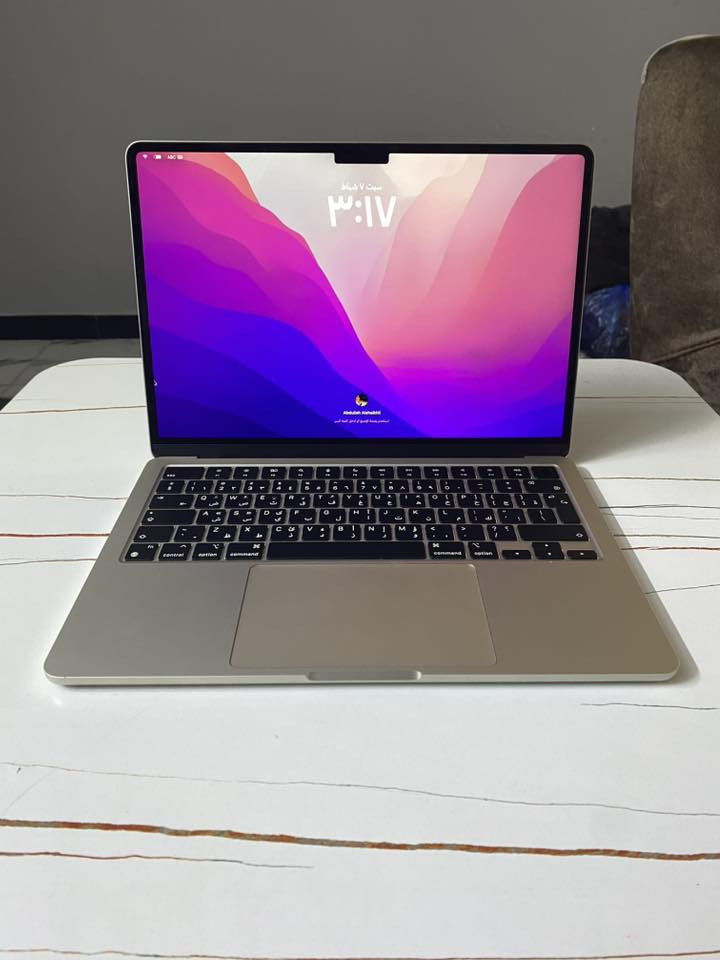 ماك بوك m2 رام 16
• المعالج: M2
16GB : (RAM) الذاكرة •
256GB (SSD) الهارد •
• الضمان : لحد شهر 2026 10
• صحة البطارية: %100
• عدد دورات الشحن: 20 دورة فقط
• النظافة: 99% (استخدام 4 أشهر)
بيها طخه كلش بسيطه حتى ما تبين
• الملحقات: الكارتون والشاحنة الأصلية
موجودة
السعر مليون 
***********
