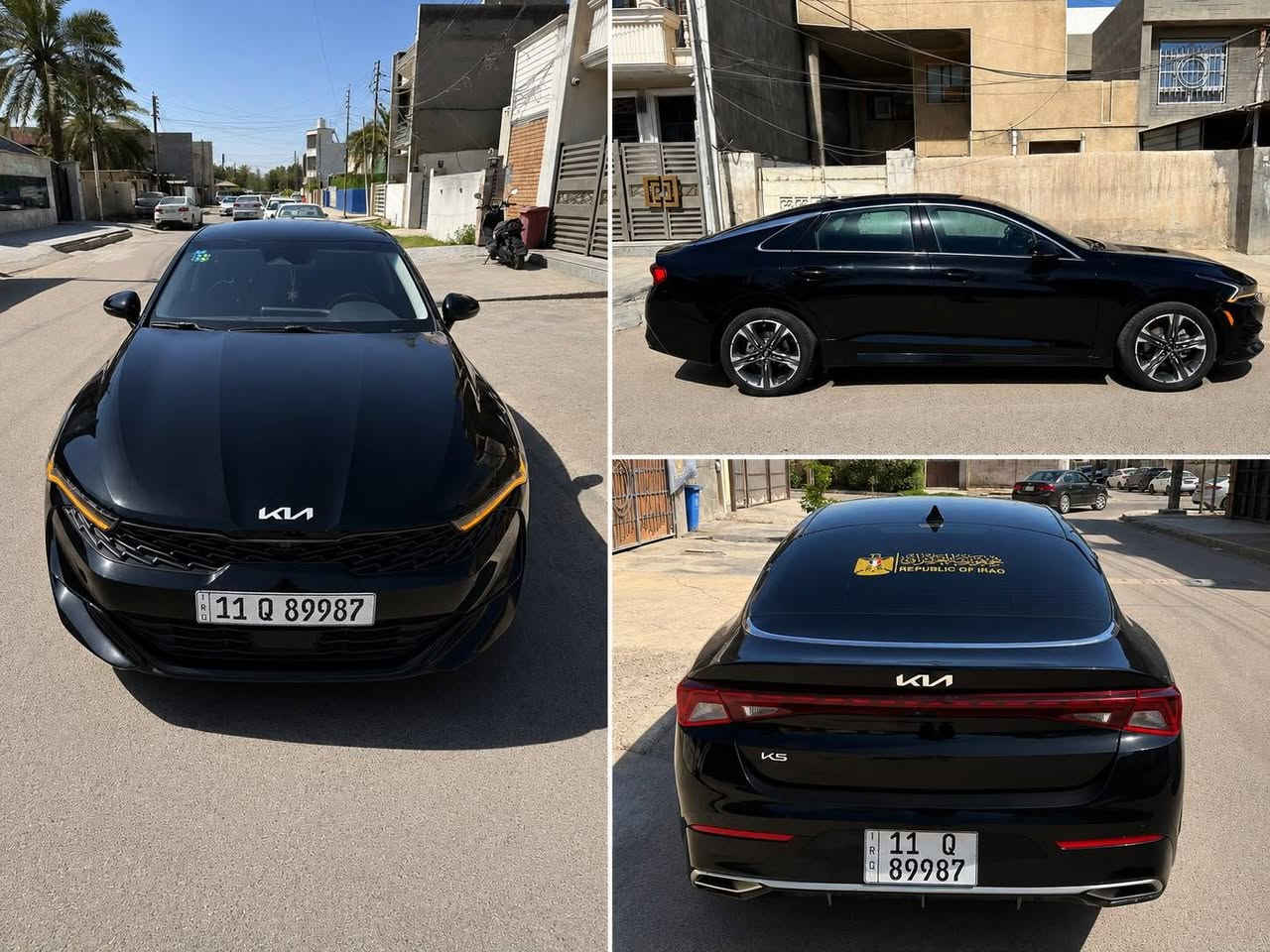 السلام عليكم
Kia k5 2024 EX اعلى فئة
داخله كتاب شهداء قبل ٦ اشهر ب اسمنه 
سياره فول نظافه بالحقيقه بعد احله 
 
محرك 1600 تيربو 
اللون اسود 
الرقم بغداد
 مواصفات 
مثبت سرعة 
رادار امامي 
بصمة ترحيب
سايد بريك بصمة 
مانع انزلاق 
حساس اطارات 
بك لايت لد كامل 
شاشة كبيرة لمس 
كاميرا 
حساسات أبواب 
مراقبة النقطة العمياء 
إشارات بالمري جانبية 
مقاعد امامية كهربائية تدفئة وتبريد 
ستيرن تدفئة 
نظام قيادة 4 وضعيات 
تحكمات سترين جهتين 
اوتو هولد 
تشغيل عن بعد 
شحن وايرلس 
محدد سرعة 
تحذير من الاصطدام 
 فتح بصمة 
بانروما 
كامرات 360 درجة 
الداخل صاج خشب + نيكل 
بصمات عدد 2 
ماشية 17,000 m
ابل كاربلاي  
ABS
فرامل توقف ذاتي 
تبريد قطعتين 
قفل الامان للاطفال 
مثبت سرعة 
دخول ذكي
١٧٥ ورقه وبيهه مجال بسيط
صوره الحادثةمرفقه 
الشراي يتصل 
مكان السياره بغداد الدوره
***********
