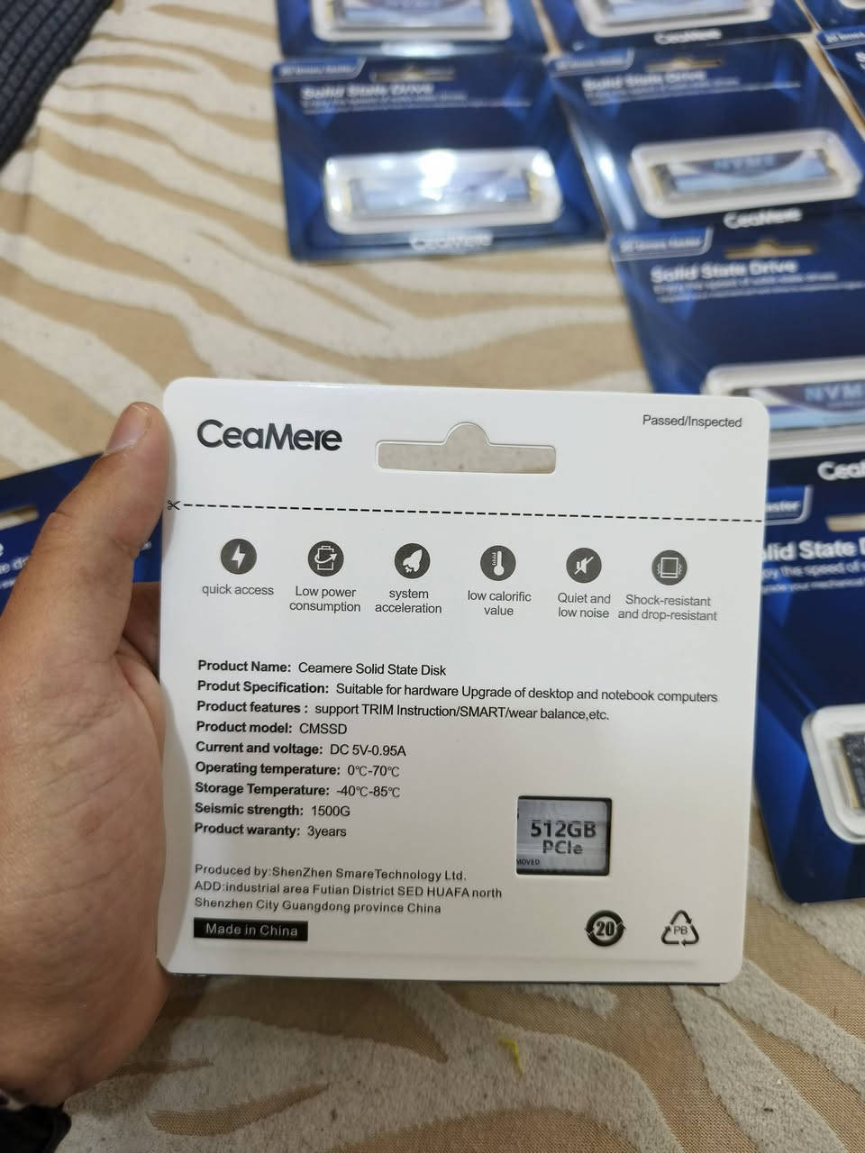 هاردات CeaMere M.2
٢٠ قطعه 
١٠ قطع 1tb 
١٠ قطع 512GB

كلهن بالكبس مثل ما موضحات بالصور 
السعر مليون و ٦٠٠ الف


**إذا كنت صاحب هذا الإعلان وتريد حذفه لأي سبب، رجاءا أرسل رسالة إلى الدعم الفني**