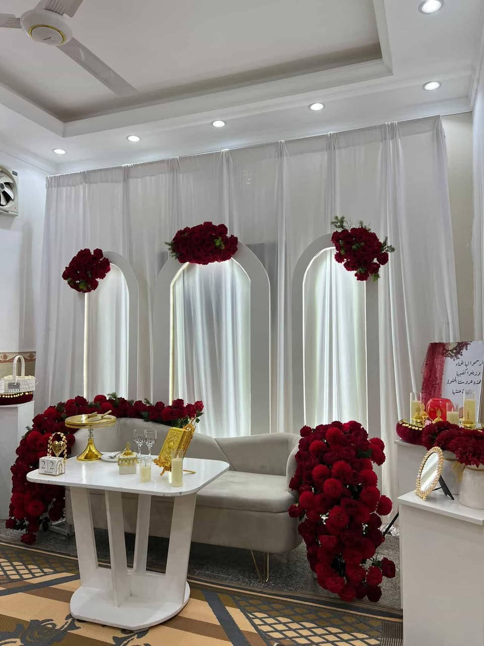 الحجز مفتوح
"كوشات أعراس واحتفالات ✨
بأحدث الموديلات وأرقى التصاميم
لحظاتكم نرسمها بأجمل صورة 💍🌸
📩 واتساب: ***********
📷 انستغرام: @perfec_t3"
