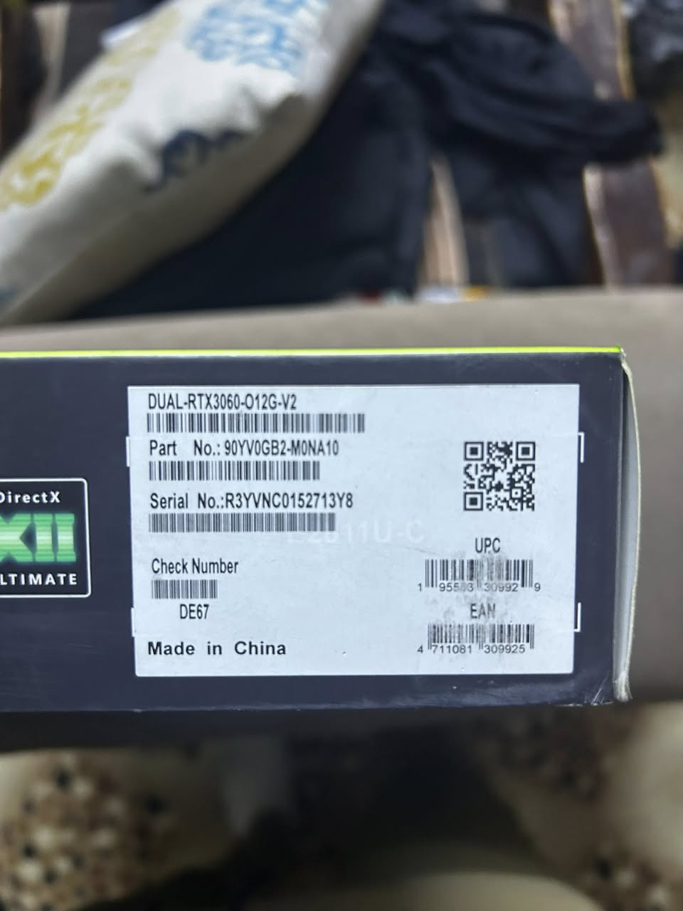 كارت شاشه للبيع  3060  12g 

مستغدم ٦ اشهر و كلشي موجود  الكارتونه و غراضه 

رايده اب ٣٠٠ قفل 
سبب البيع متوازي كلش على افلوس و أتمنه ما تتكسرون ابسعر
رقمي ***********
