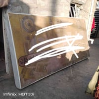 قطع اعلان محل للبيع .حديد ثقيل.. فقط بدل اقماشه  وحده كبيره 1..ضوئيه  ...