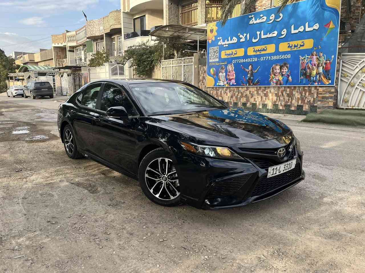 السلام عليكم للبيع TOYOTA كامري موديل 2022 رقم بغداد مميز (3310)بأسمي مواصفات السيارة SE صور الحادث مرفقة حادث امريكا قطعتين وبالعراق قطعتين اثر شخوط بدون معجون السياره جاهزة وجديدة من مكينه كير صدر تبريد كهربائيات بطاريه كله جديد على وضع الشركة مكان السياره بغداد شارع فلسطين السعر ١٦٨ اي استفسار ***********
