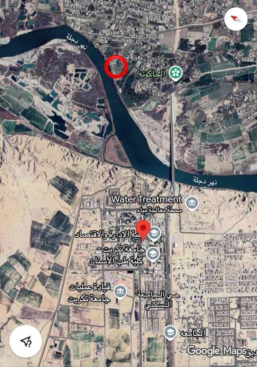 ⭕️ بيع مستعجل 

تصلح لإنشاء مشروع استثماري

ارض للبيع بستان طابو 

في العلم الخرجة على السدة سن الصخر 

مقابل جامعة تكريت قرب جسر الجامعة 

كما موضح بالصور ادناه 

المساحة 2000 متر 

الواجهة 23 متر

إطلالة نهرية متميزة وصالحة للسكن والاستثمار 

متوفر ماء وكهرباء 

البائع المالك الشرعي للعقار 

صنف الارض طابو بستان سند حديث شرط التحويل في دائرة الطابو 

للتواصل على الخاص او الرقم 

     اتصال او واتس اب ***********
