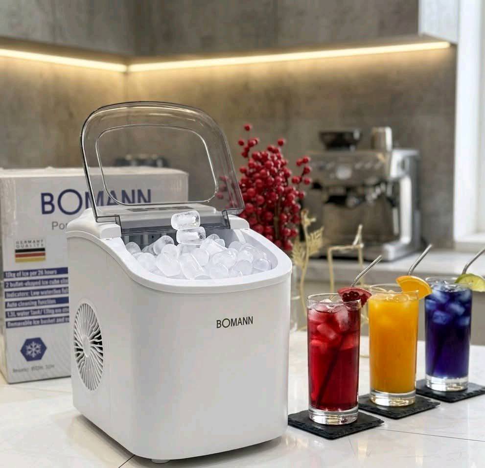 شغلها فد شي مرتب وسريعة ماركة بومان ✨✔️
🧊❄️ صانعة ثلج توفرت من جديد (Bomann) 
مشروباتك جاهزة بكل وقت! ❄️🧊
استمتع بالثلج الطازج خلال دقائق، مثالية للبيت، المكتب، والمحلات، خاصة بأيام الصيف الحارة. 🌞
✅ إنتاج سريع للثلج خلال دقائق
✅ تصميم أنيق وسهل الاستخدام
✅ إمكانية اختيار حجم مكعبات الثلج
✅ تشغيل أوتوماتيكي مع تنبيه عند امتلاء السلة أو نفاد الماء
✅ مناسبة للعصائر، المشروبات الباردة، والضيافة
✅ استهلاك اقتصادي للكهرباء تسحب 1 امبير فقط
📩 للحجز والاستفسار راسلنا على الخاص أو اتصل بنا الآن، والكمية محدودة.
واتساب ***********
التوصيل لجميع المحافظات 🚚
